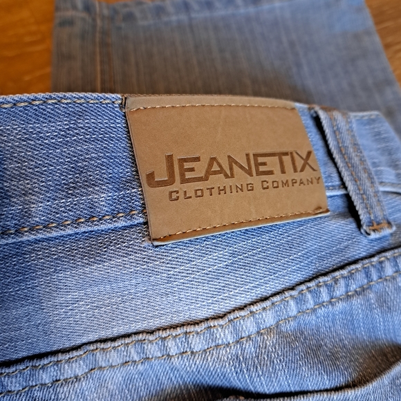 40 Waist Jeanetix Blue Jeans - Picture 5 of 6